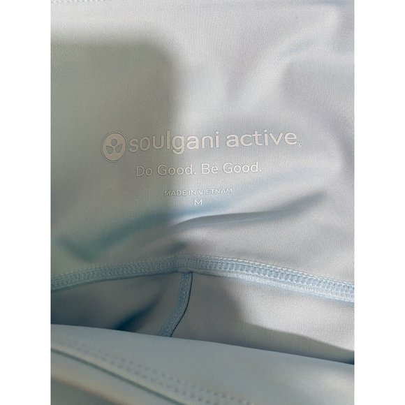 soulgani women's athletic leggings Light Blue Gray Size Medium M - Picture 6 of 12